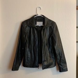 Women’s black Wilson’s leather maxima coat jacket
